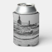 Schoonheid en kracht grayscale blikjeskoeler (Blikje Achterkant)