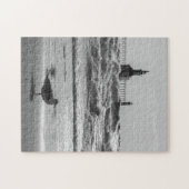 Schoonheid en kracht grayscale legpuzzel (Horizontaal)