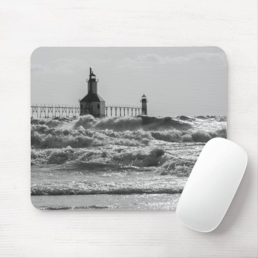 Schoonheid en kracht grayscale muismat (Met muis)