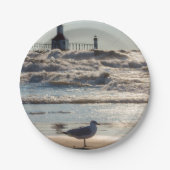 Schoonheid en kracht papieren bordje (Voorkant)