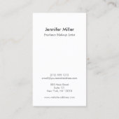 Schoonheid en lipstick Collage op Faux Linen Visitekaartje (Achterkant)