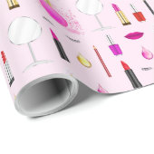 Schoonheid en make-up cadeaupapier (Rol Hoek)