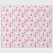 Schoonheid en make-up cadeaupapier (Vlak)