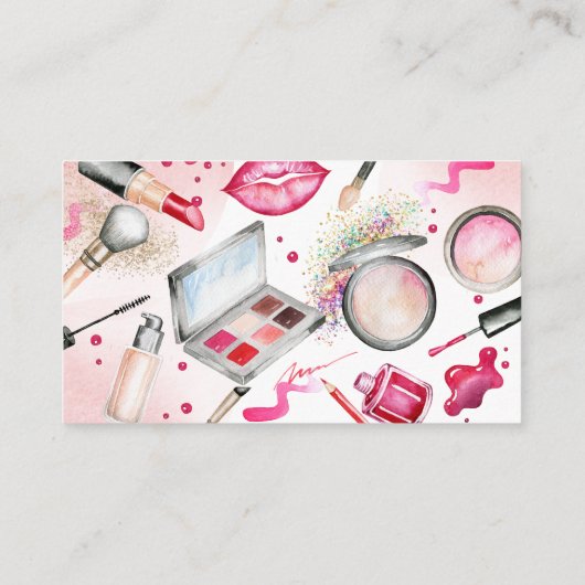 Schoonheid en make-up spa verjaardag informatiekaartje (Achterkant)