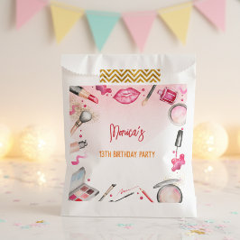 Schoonheid en make-up spa verjaardagsfeestje bedankzakje