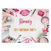Schoonheid en make-up spa verjaardagsfeestje groot cadeauzakje (Achterkant)