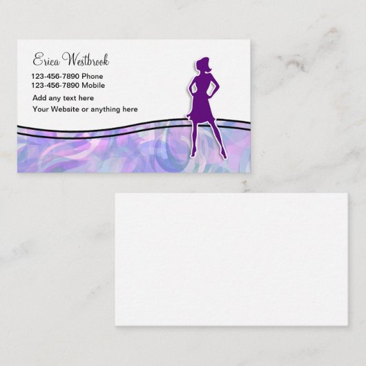 Schoonheid en moderne Mode Visitekaartje (Voorkant / Achterkant)