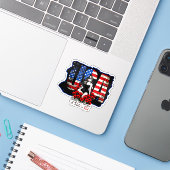 Schoonheid en opoffering sticker (Laptop met iPhone)