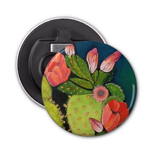 Schoonheid en pantser knop fles opener magneet (Voorkant)