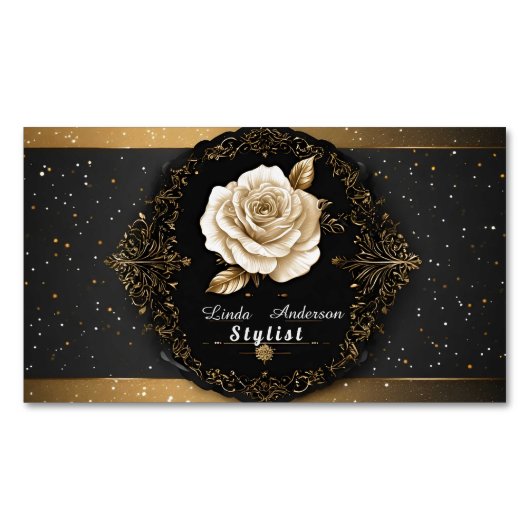 Schoonheid en persoonlijke verzorging Salon Magnetisch Visitekaartje (Voorkant)