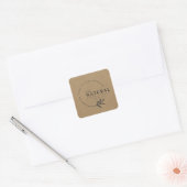 Schoonheid en sticker van leder (Envelop)