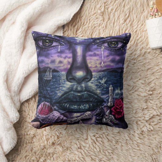 Schoonheid en strand kussen (Deken)