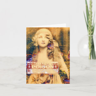 Schoonheid en vergif, verjaardag kaart