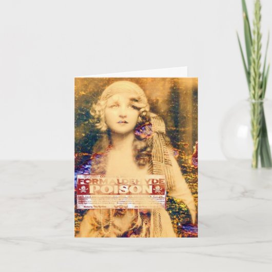 Schoonheid en Vergift, Halloween Kaart (Voorkant)
