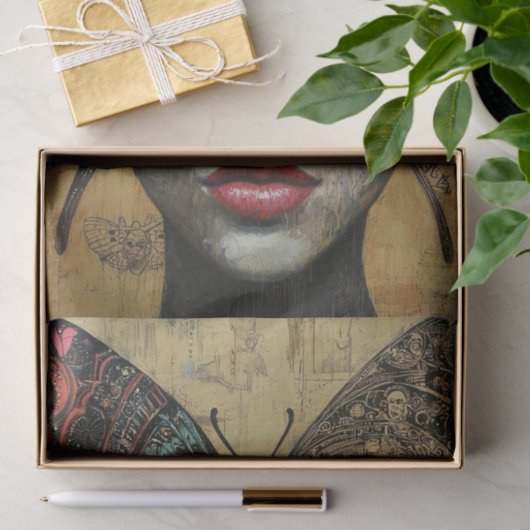 Schoonheid en vlinders10 tissuepapier (Geschenk)