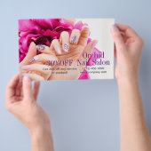 Schoonheid Esthetisch Manicure Nail Salon prijslij Flyer (Hand)