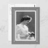 schoonheid - fijn - in zwart-wit briefkaart (Voorkant / Achterkant)