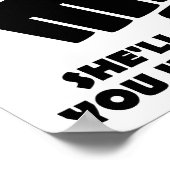 Schoonheid Genade Stomp Grappige Poster (Hoek)