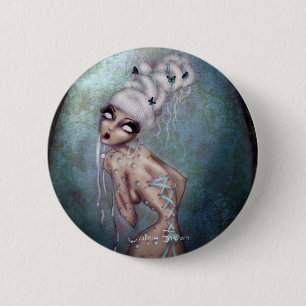 Schoonheid gevangen ronde button 5,7 cm