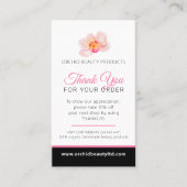 Schoonheid gezondheid bedrijf foto promo herhalen  visitekaartje (Voorkant)