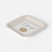 Schoonheid Gingham Papieren Bord (Gebogen)