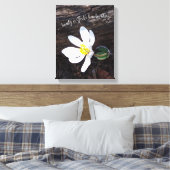 SCHOONHEID GODS HANDSCHRIFT EMERSON EARTHY CANVAS AFDRUK (Insitu (Slaapkamer))