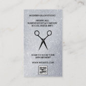 Schoonheid Haar Gezicht | Glitters | QR Code Afsprakenkaartje (Achterkant)