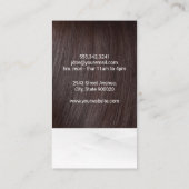 Schoonheid Haar Logo | Haarverzorgingsgereedschap Visitekaartje (Achterkant)