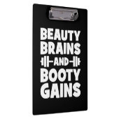 Schoonheid, Hersenen, Booty Gains - Women's Novelt Klembord (Rechts)