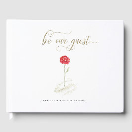 Schoonheid & het Beest Verjaardag Bruids Bruiloft Gastenboek