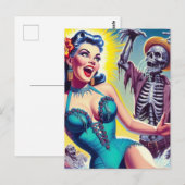 Schoonheid horror meisje briefkaart (Voorkant / Achterkant)