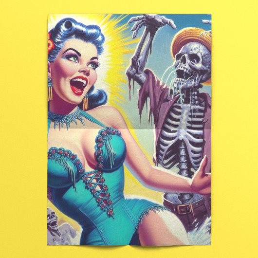 Schoonheid horror meisje tissuepapier