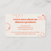 Schoonheid Huidverzorging QR Code Visitekaartje (Achterkant)