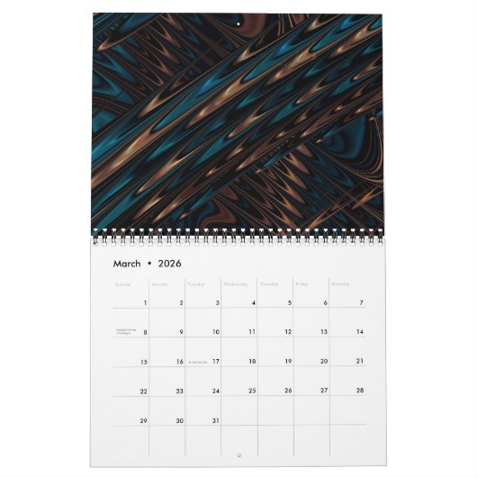 Schoonheid in Abstract 2021 Kalender (Mar 2026)