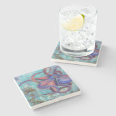 Schoonheid in acht - Octopus Onderzetter (Zijkant)