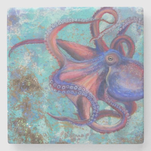 Schoonheid in acht - Octopus Onderzetter (Voorkant)