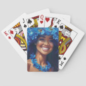 Schoonheid in blauwe speelkaarten (Achterkant)