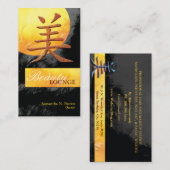 Schoonheid in Chinese Kanji Cosmetologie Visitekaartje (Voorkant / Achterkant)