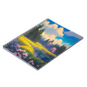 Schoonheid in de weide van de gele bloemen notitieboek (Linkerzijde)