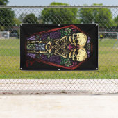 Schoonheid in een Coffin Spandoek (Insitu)