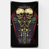 Schoonheid in een Coffin Spandoek (Verticaal)