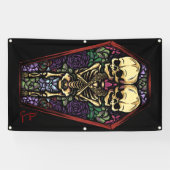 Schoonheid in een Coffin Spandoek (Horizontaal)