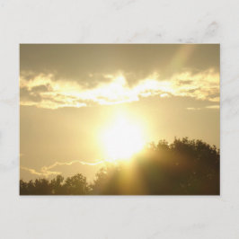 Schoonheid in een zonsopgang briefkaart