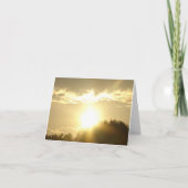 Schoonheid in een zonsopgang kaart (Voorkant)