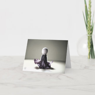 Schoonheid in eenvoud en kleine dingen. bedankkaart