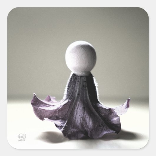 Schoonheid in eenvoud en kleine dingen. vierkante sticker (Voorkant)