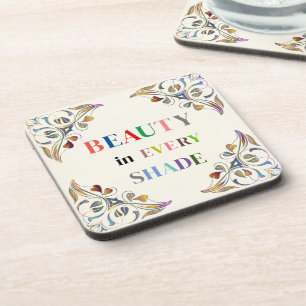 Schoonheid in elke schaduw drank onderzetter