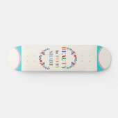 Schoonheid in elke schaduw skateboard (Horizontaal)