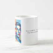 Schoonheid in gelijkheid 3 gezichten koffiemok (Center)