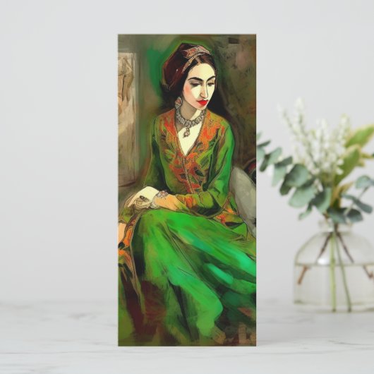 Schoonheid in groen Bladwijzer Menu (Staand voorkant)